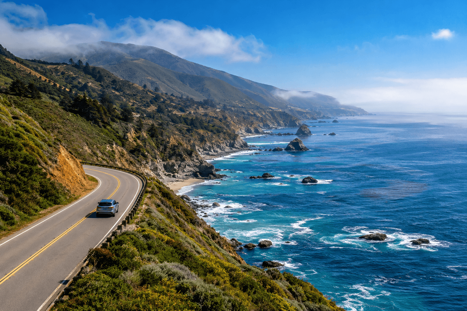 Pacific Coast Highway road trip along the California coast
